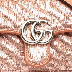 Mini Sequin GG Marmont Matelasse Crossbody Bag