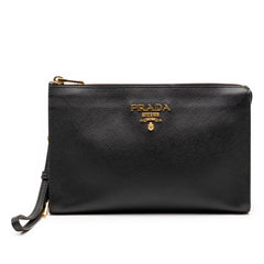 Saffiano Wristlet Pouch