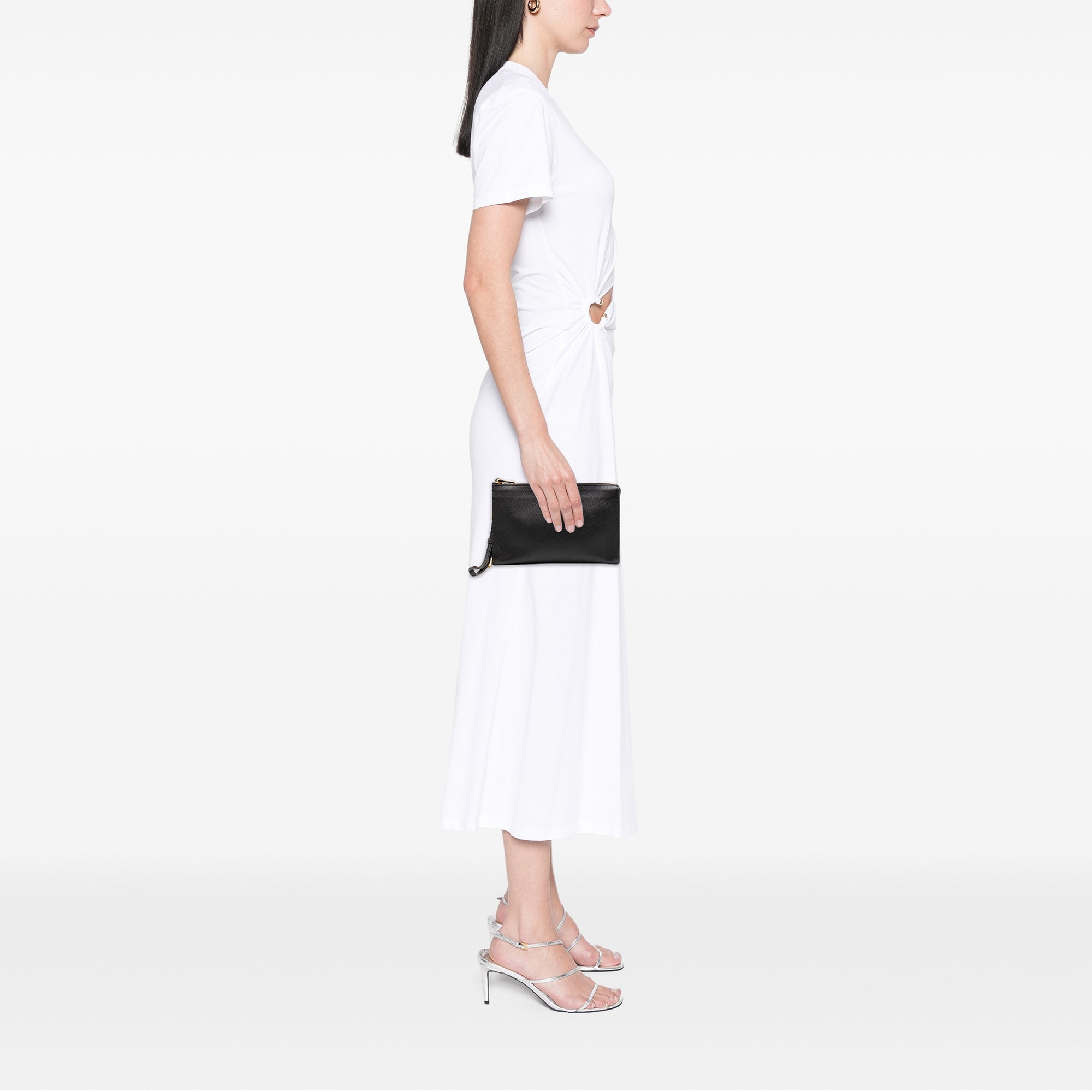 Saffiano Wristlet Pouch