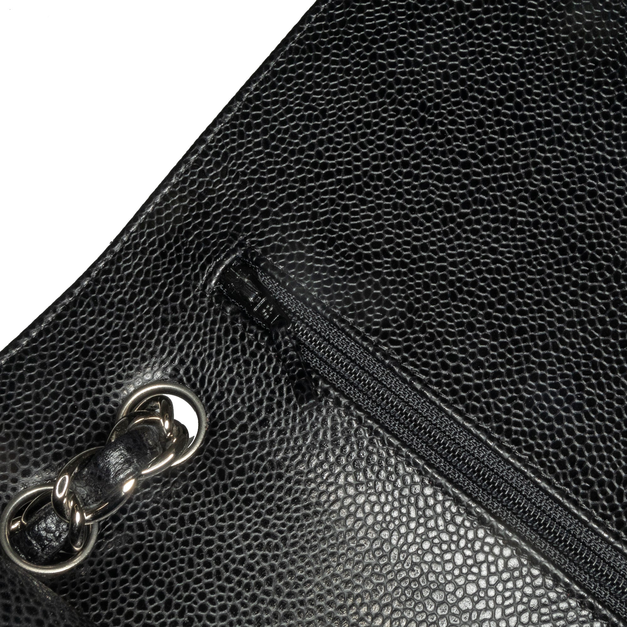 Jumbo Classic Caviar Double Flap