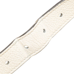 Leather Logo Half Moon Crossbody