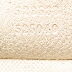 Leather Logo Half Moon Crossbody