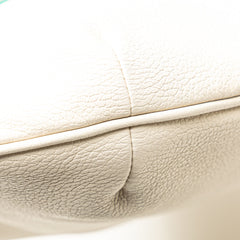 Leather Logo Half Moon Crossbody