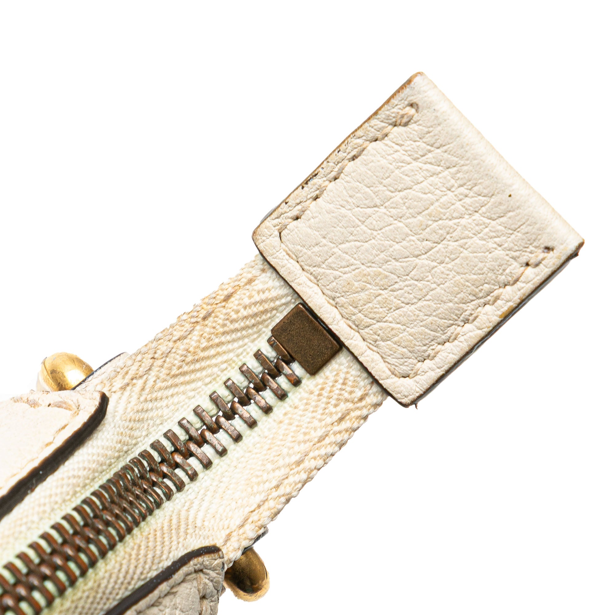 Leather Logo Half Moon Crossbody