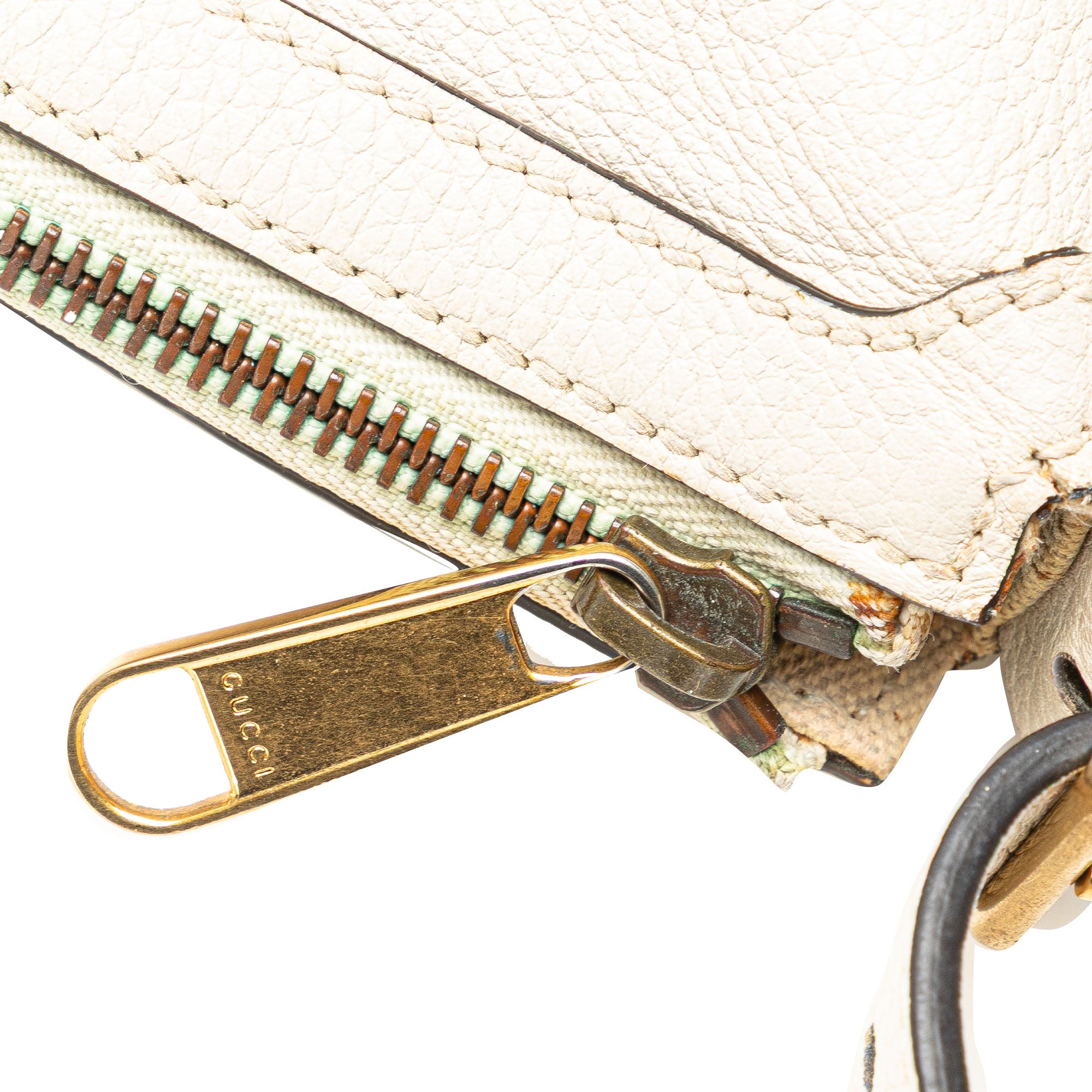 Leather Logo Half Moon Crossbody