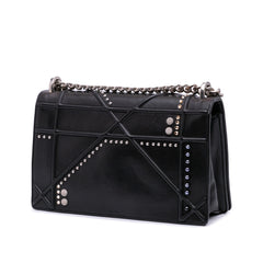 Medium Studded Lambskin Diorama Flap