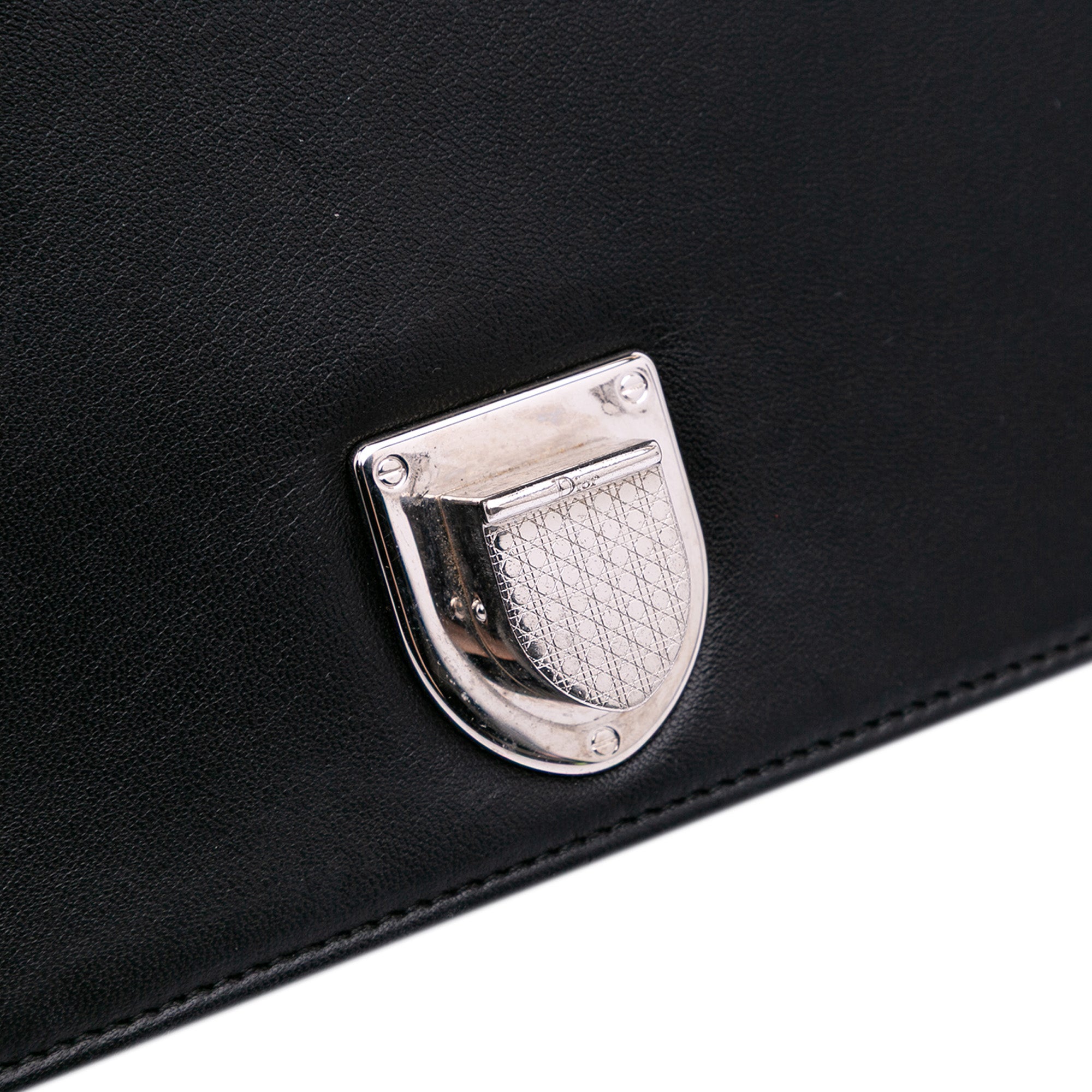 Medium Studded Lambskin Diorama Flap
