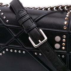 Medium Studded Lambskin Diorama Flap