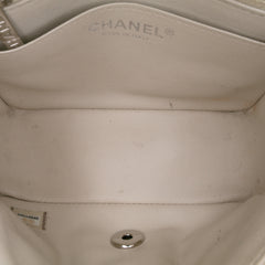 Mini Square Classic Chevron Lambskin Single Flap