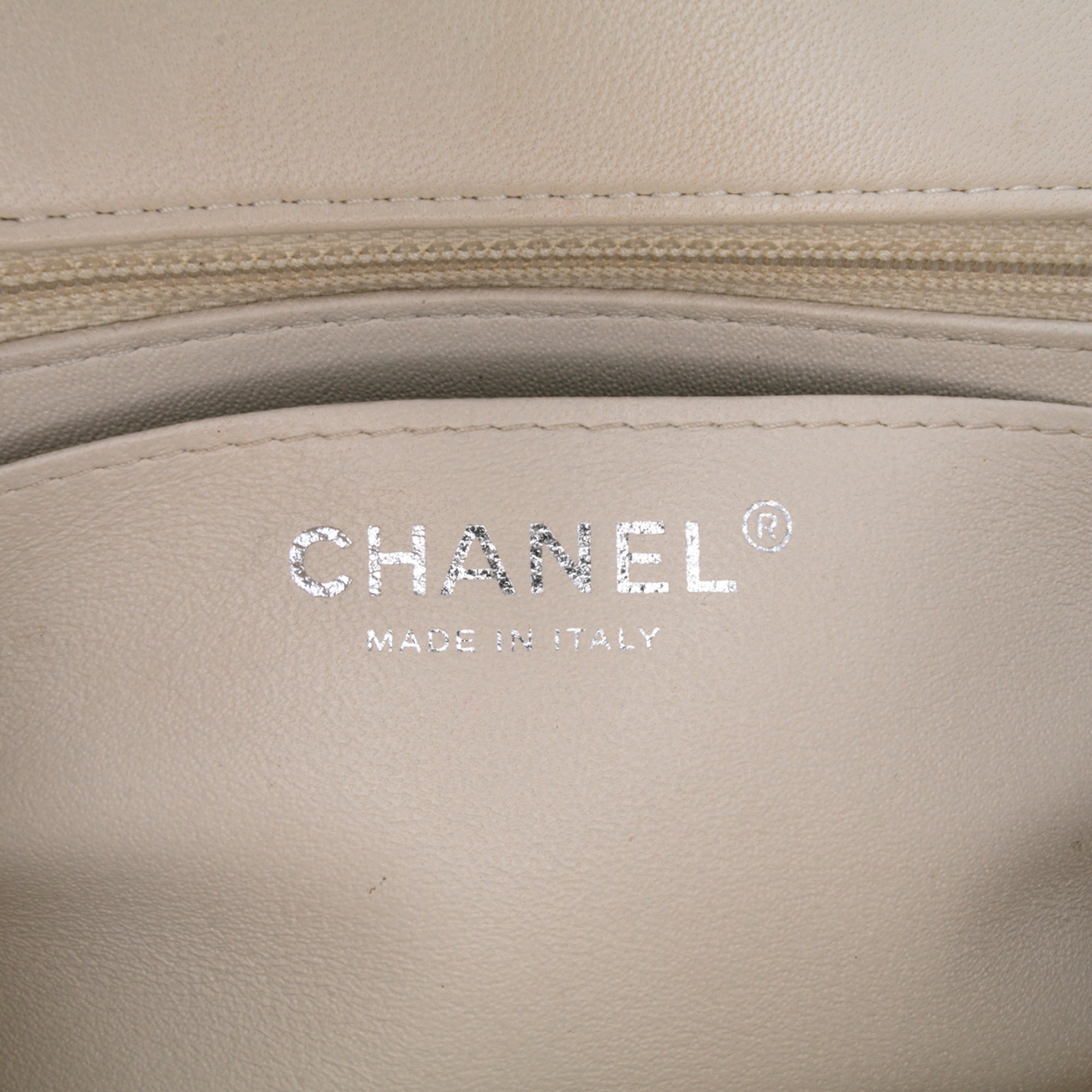 Mini Square Classic Chevron Lambskin Single Flap