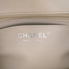 Mini Square Classic Chevron Lambskin Single Flap