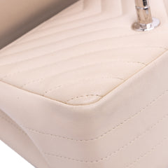 Mini Square Classic Chevron Lambskin Single Flap