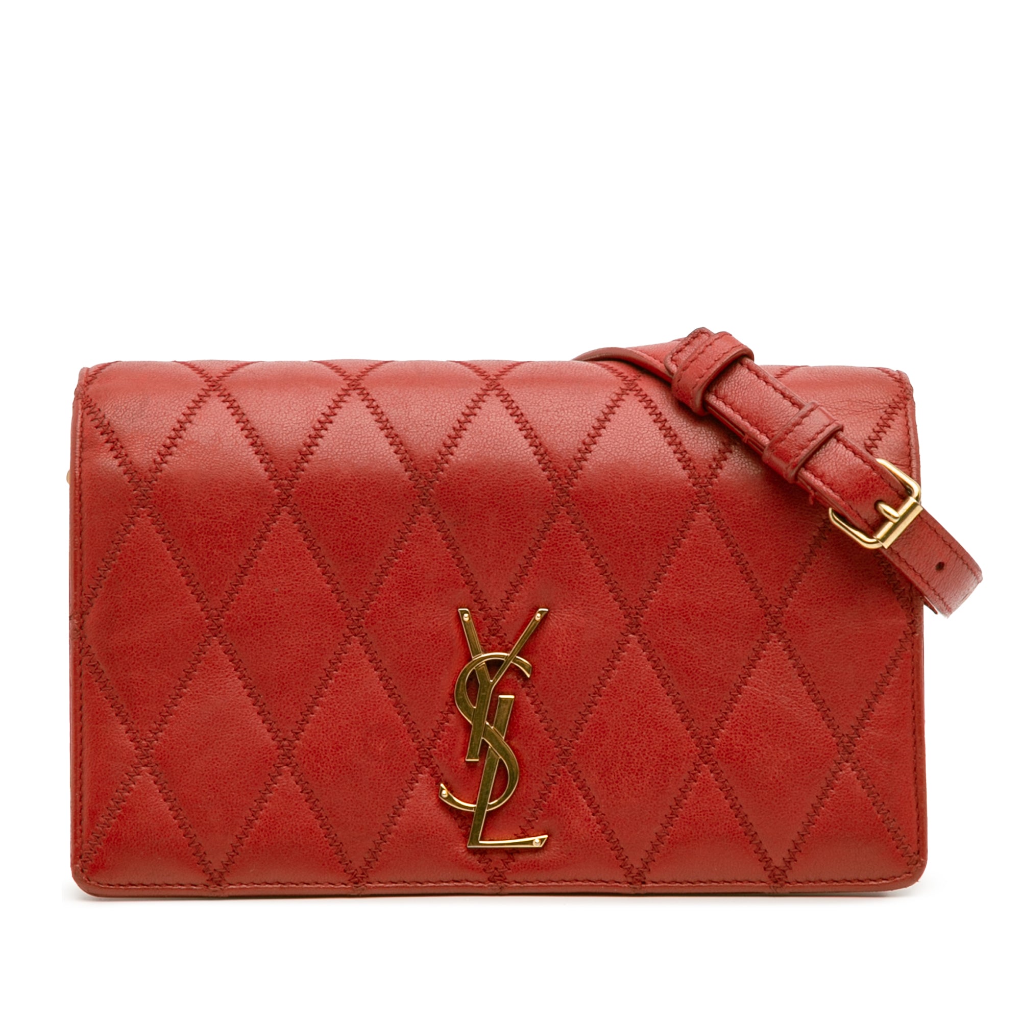 Diamond Quilted Lambskin Angie Chain Bag