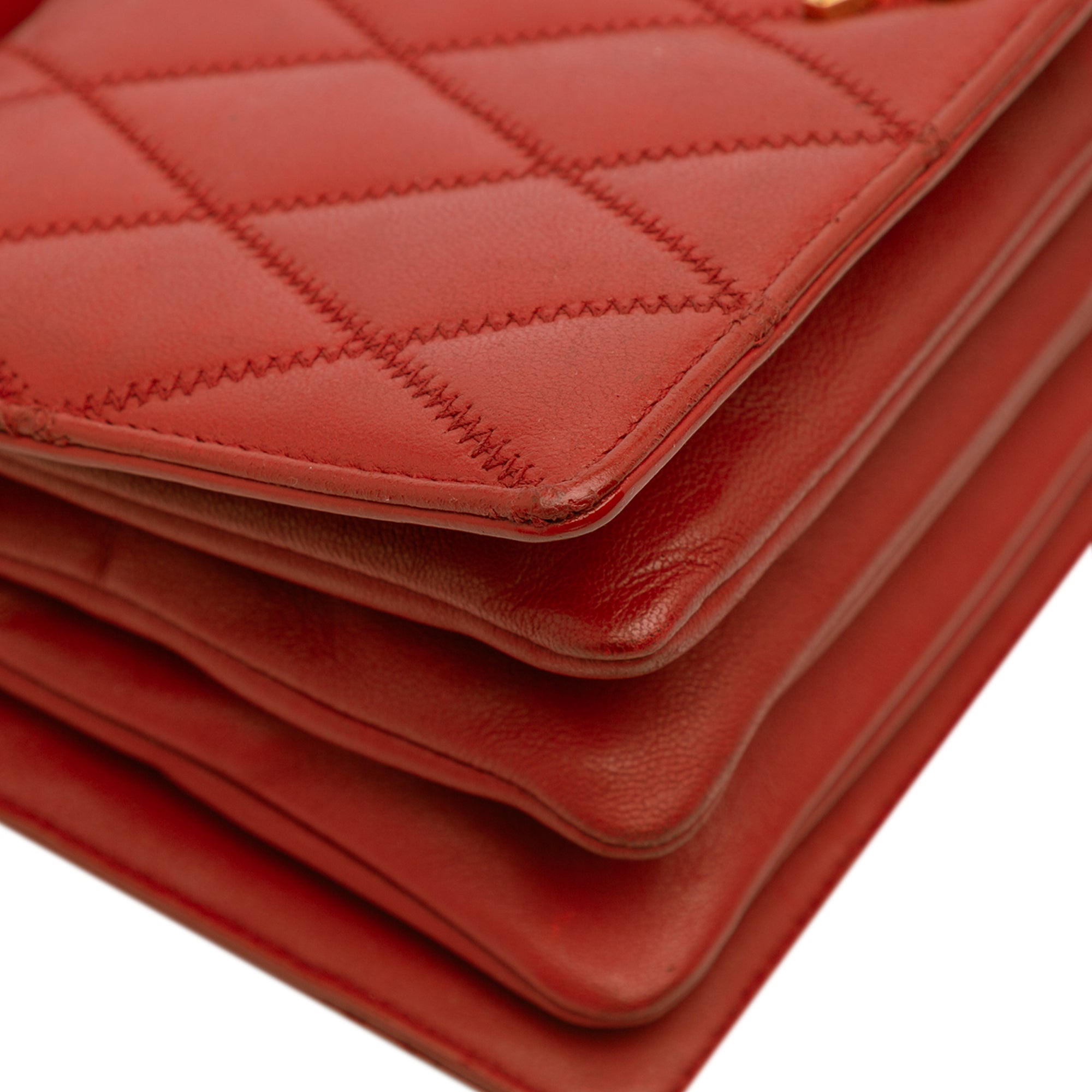 Diamond Quilted Lambskin Angie Chain Bag