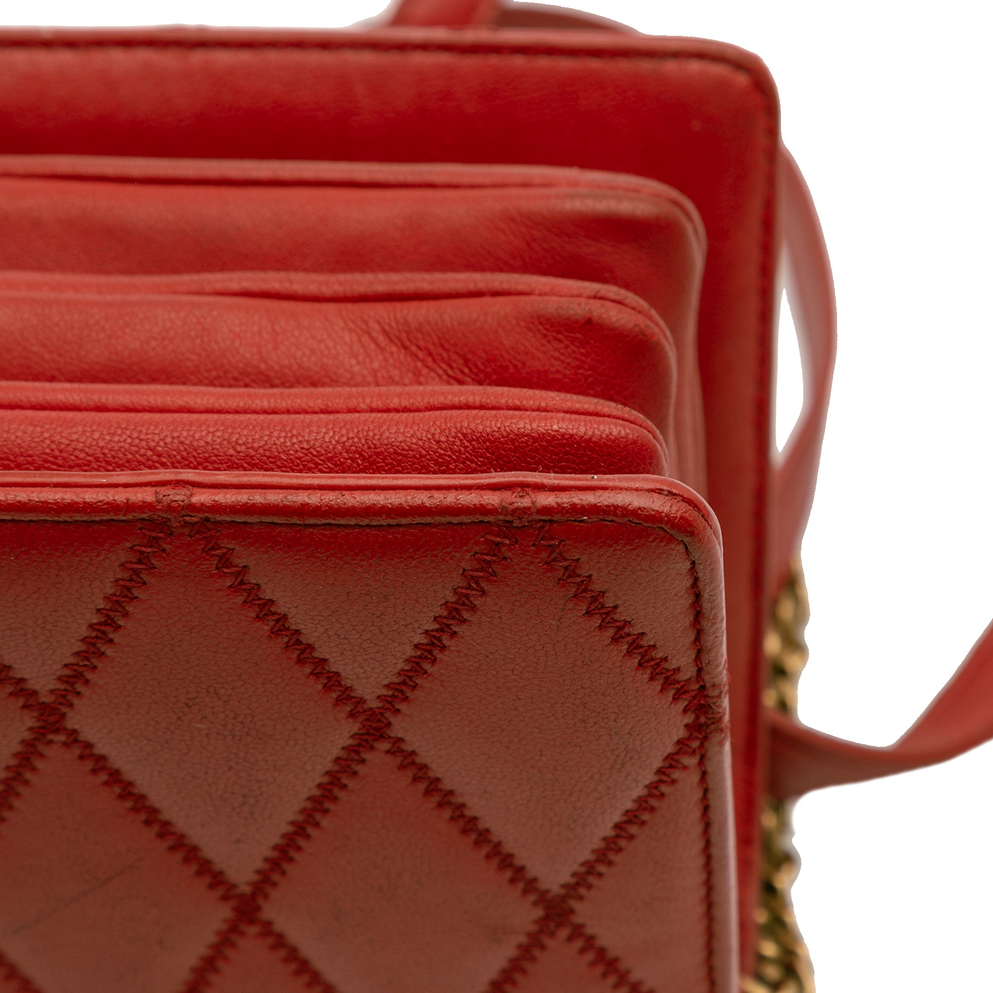 Diamond Quilted Lambskin Angie Chain Bag