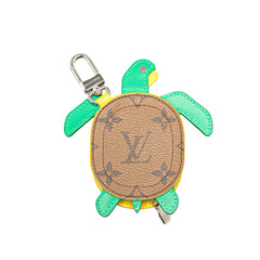 Monogram Turtle Charm Coin Pouch