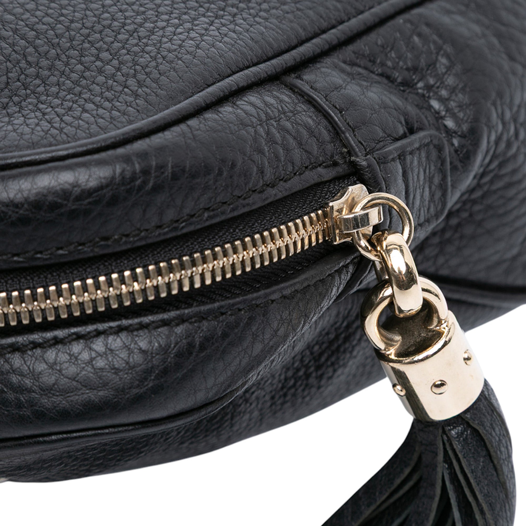 Pebbled Leather Soho Chain Zip Shoulder Bag