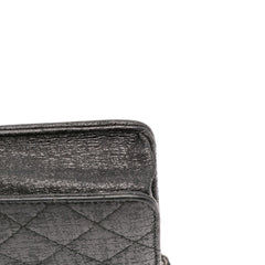 CC Quilted Crinkled Calfskin Wallet On Chain