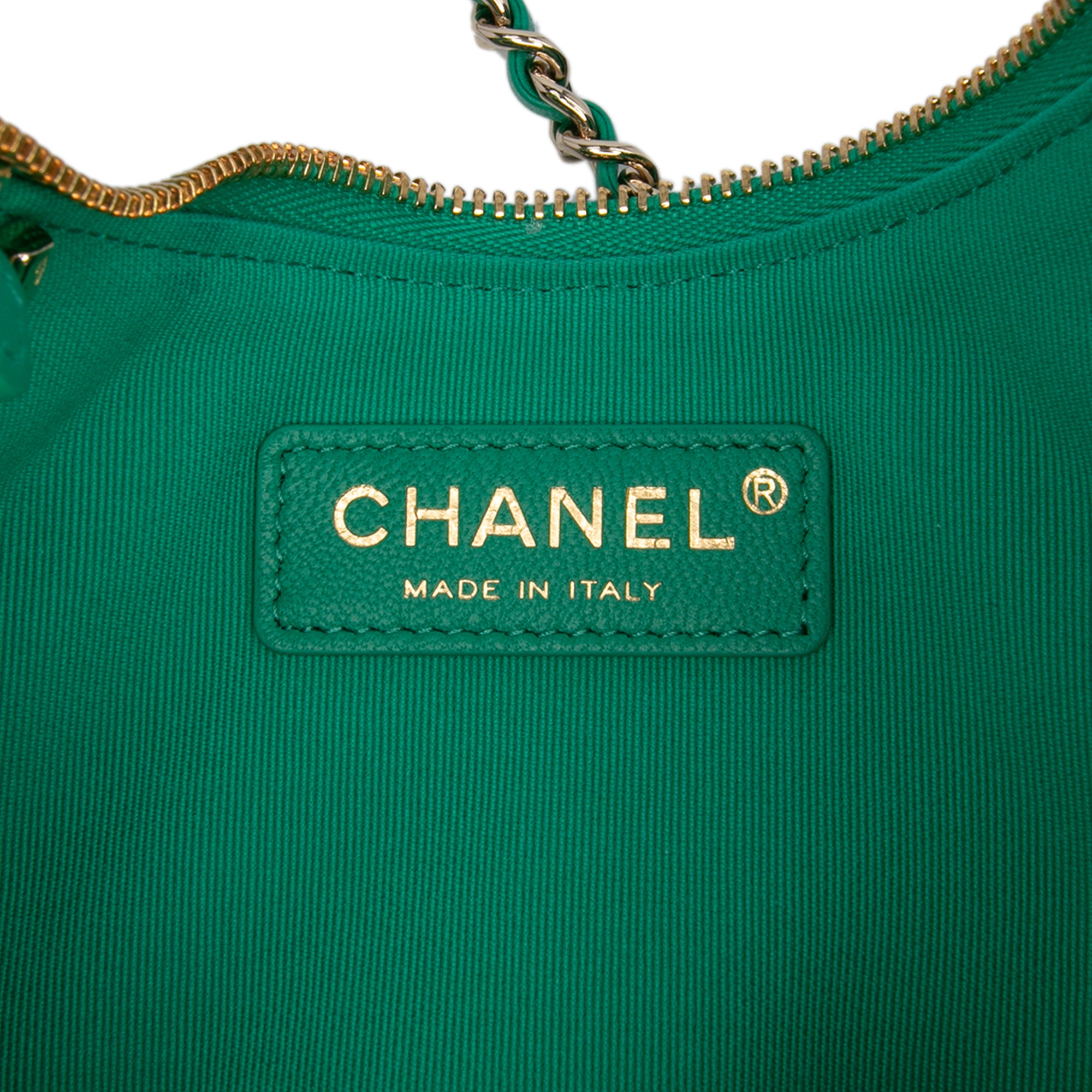 Small Quilted Lambskin Chain Around Hook Hobo Bag