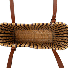 Raffia Square Basket Tote