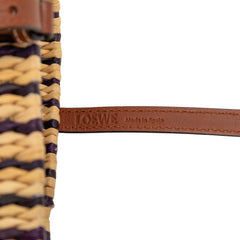 Raffia Square Basket Tote