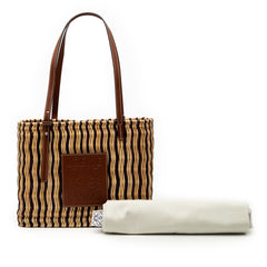 Raffia Square Basket Tote