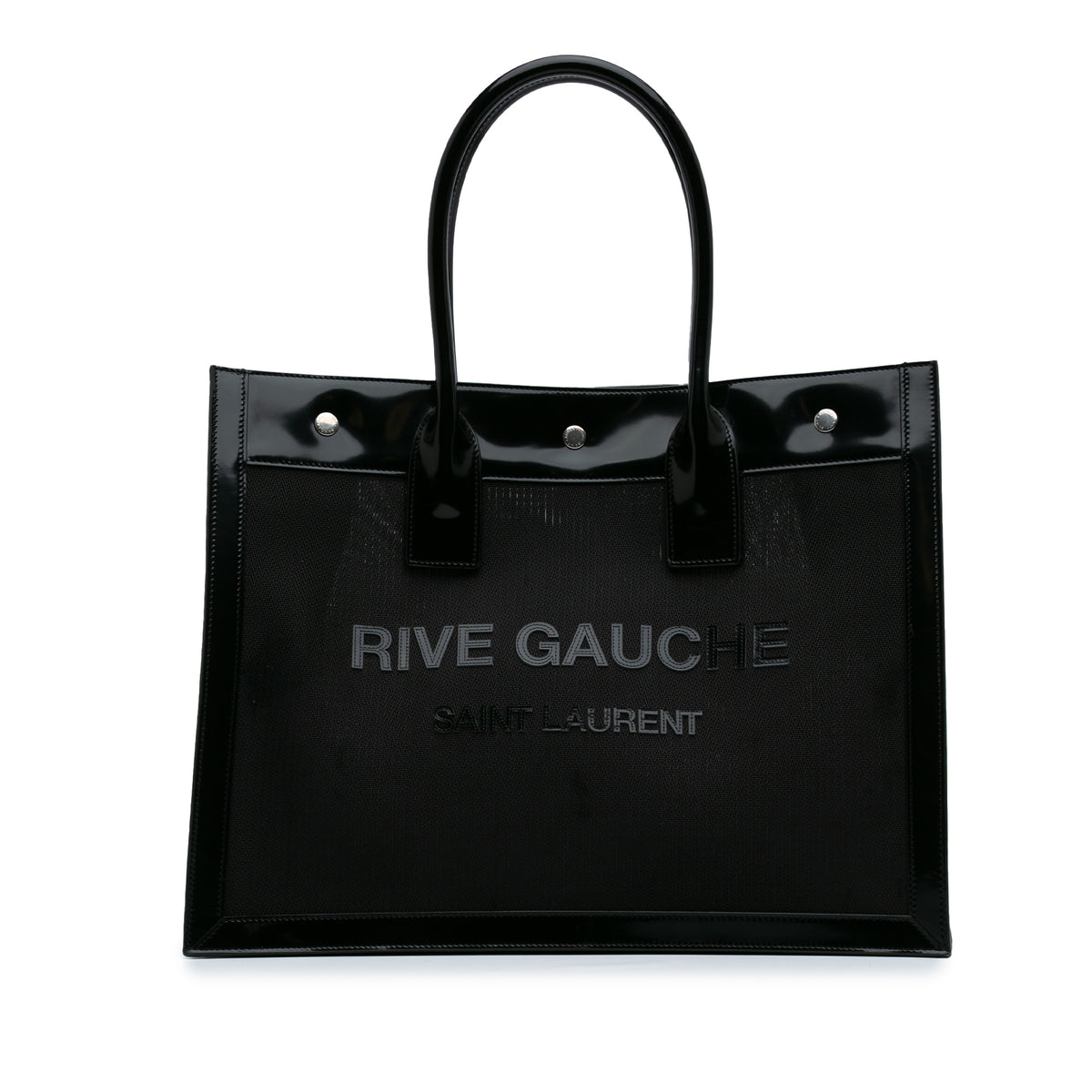 Small Mesh and Patent Rive Gauche Tote