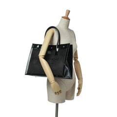 Small Mesh and Patent Rive Gauche Tote