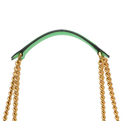 Zucca Embossed Leather Chain Midi Baguette