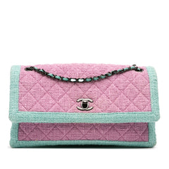 CC Quilted Bicolor Tweed Flap