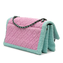 CC Quilted Bicolor Tweed Flap