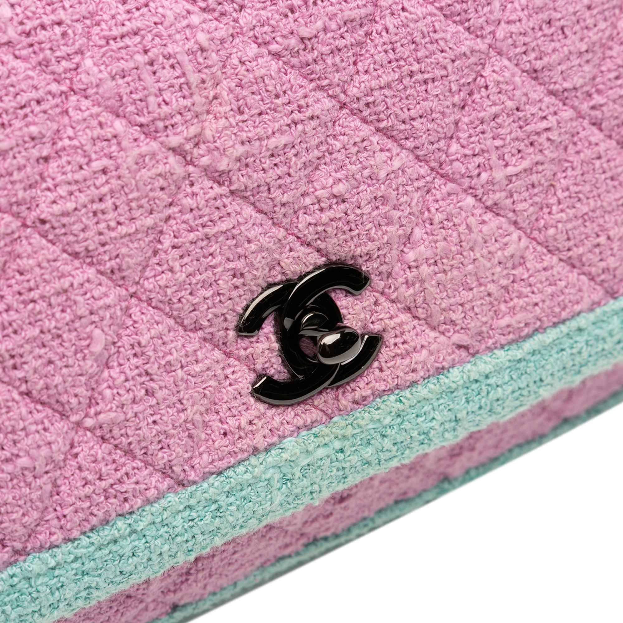 CC Quilted Bicolor Tweed Flap