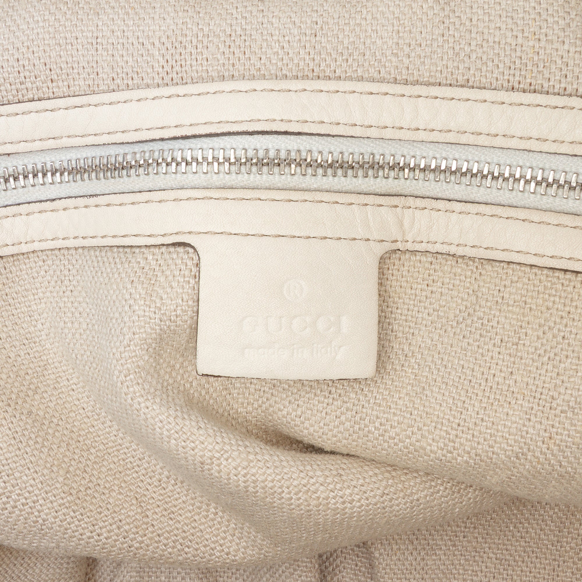 Large GG Canvas Icon Bit Satchel