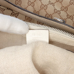 Large GG Canvas Icon Bit Satchel
