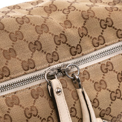 Large GG Canvas Icon Bit Satchel
