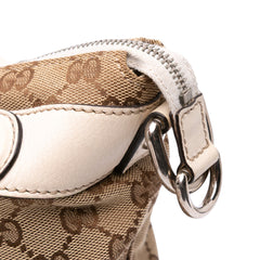 Large GG Canvas Icon Bit Satchel