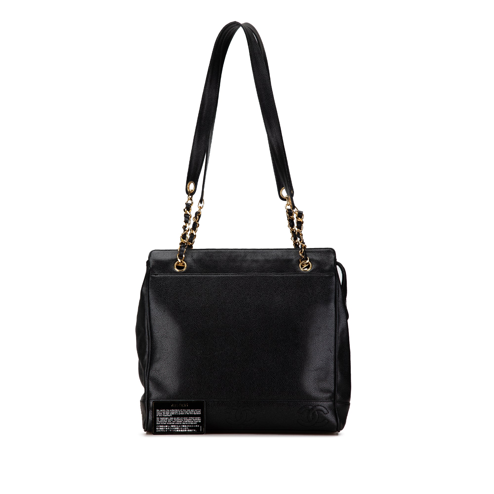 Triple CC Caviar Shoulder Bag