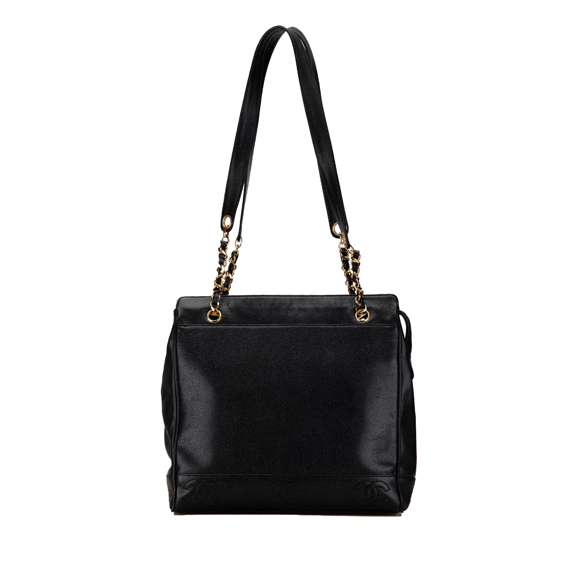 Triple CC Caviar Shoulder Bag