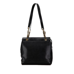 Triple CC Caviar Shoulder Bag