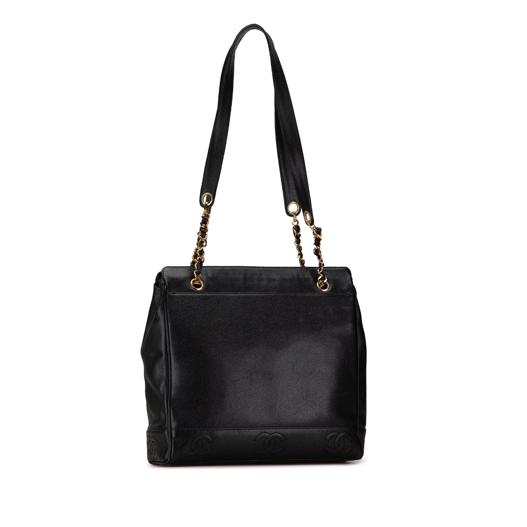 Triple CC Caviar Shoulder Bag