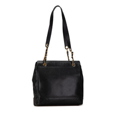 Triple CC Caviar Shoulder Bag