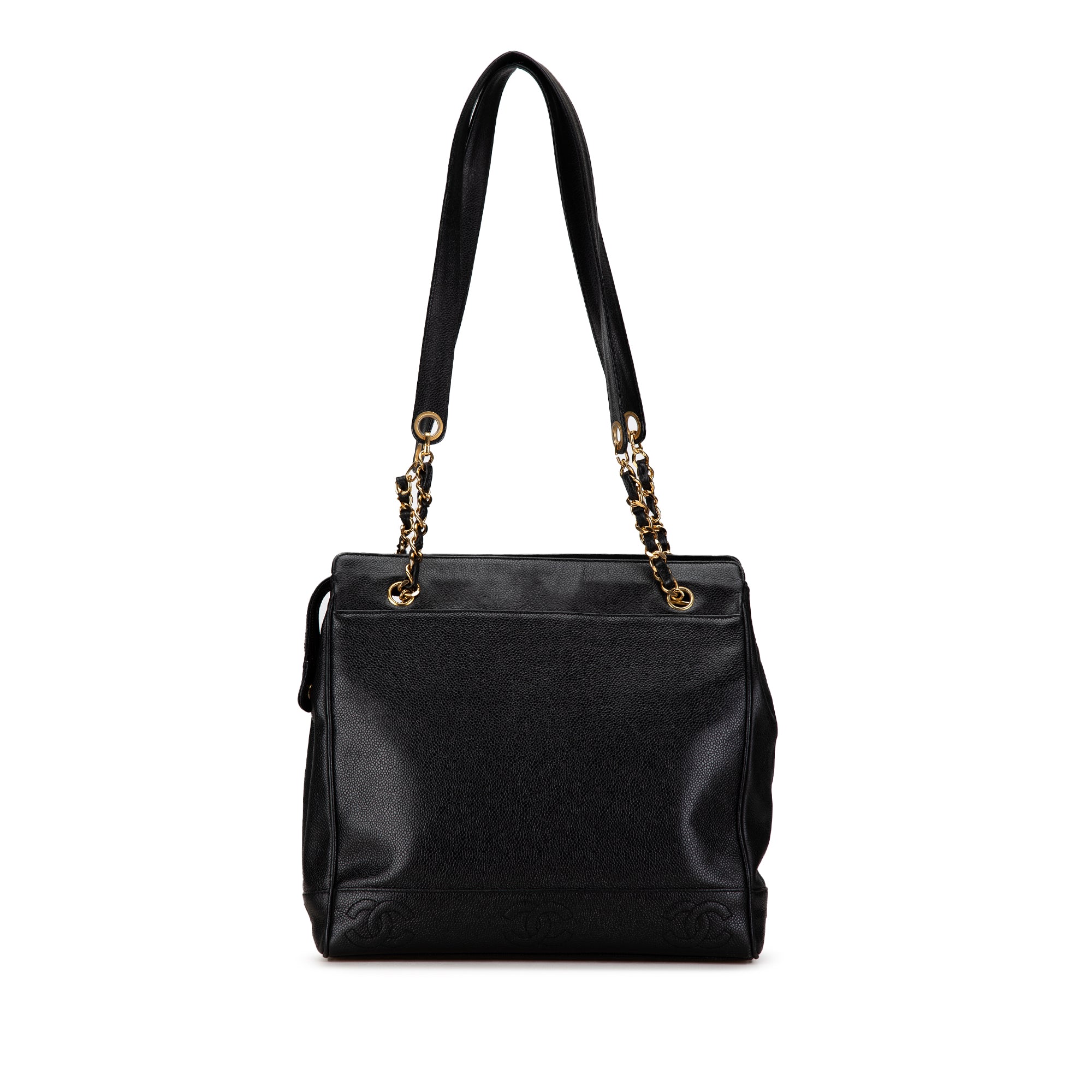 Triple CC Caviar Shoulder Bag