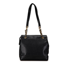 Triple CC Caviar Shoulder Bag