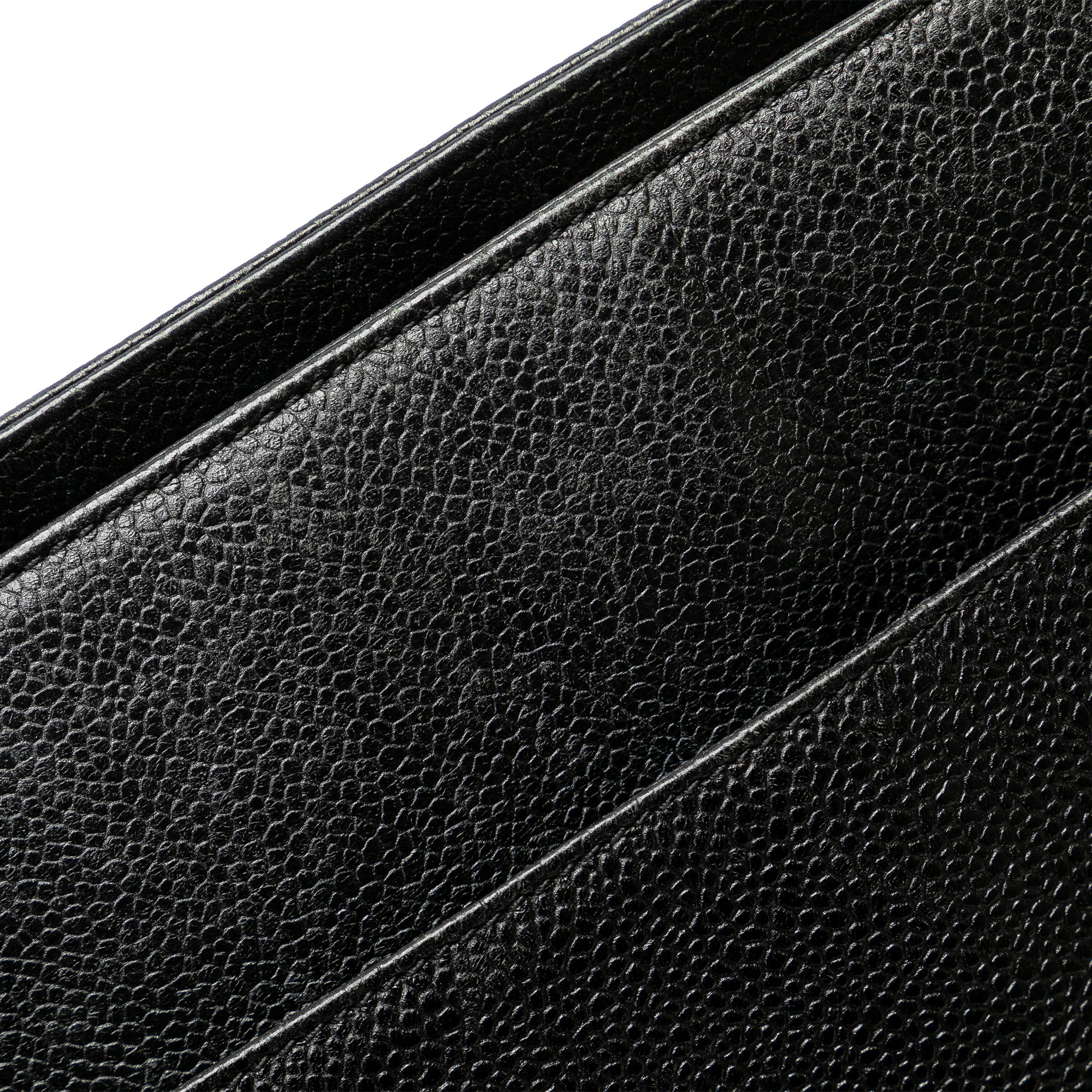 Triple CC Caviar Shoulder Bag