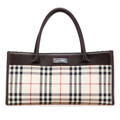 House Check Canvas Handbag