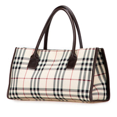 House Check Canvas Handbag
