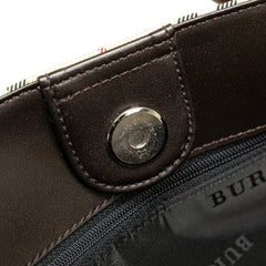 House Check Canvas Handbag