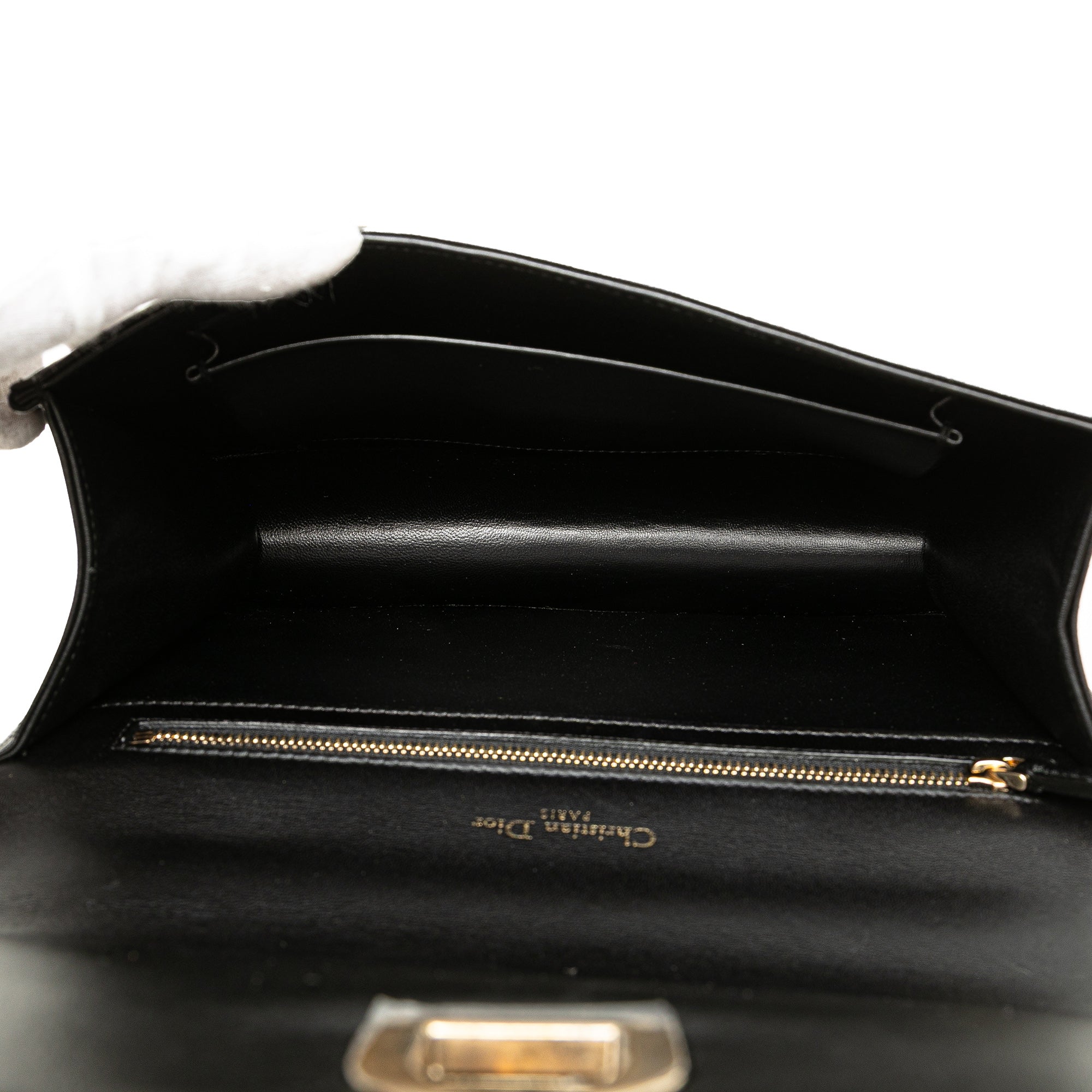 Medium Calfskin Crystal Embroidered Diorama Flap