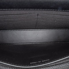 Lambskin Trendy CC So Black Wallet On Chain