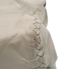 Large Leather Intrecciato Leggero Satchel